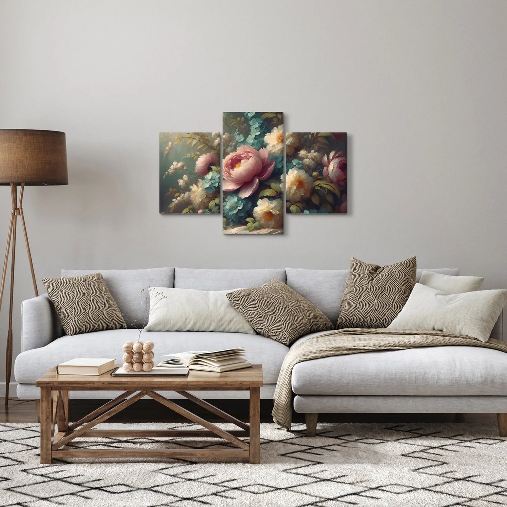 Tablou - Natură moartă cu flori - pictură (90x60 cm)