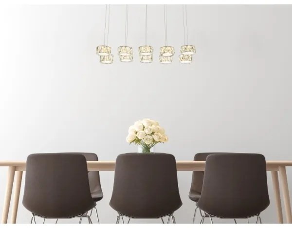 Lustră LED pe cablu Globo 49350-92H AMUR LED/92W/230V 4000K