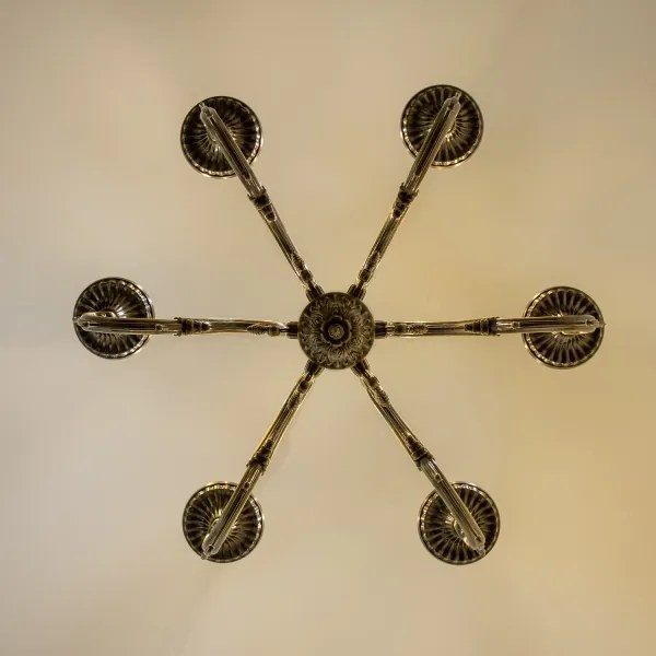 Lustră pe lanț Brilagi CLASSIC 6xE14/60W/230V alamă