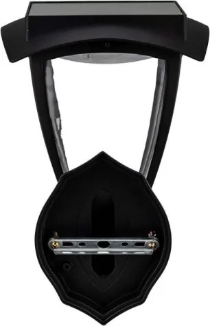 Lampă solară de perete LED/2W/3,7V 3000/6000K IP65 2200 mAh neagră