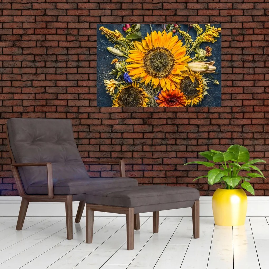 Tablou - Flori de toamnă (90x60 cm)