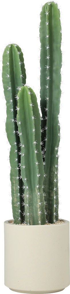 HOMCOM Plantă artificială Cactus mare 95 cm cu ghiveci, realist pentru casă, birou, verde | Aosom Romania