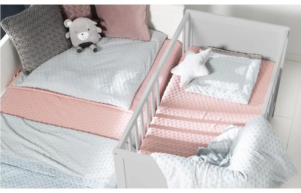 Pătuț gri/taupe 60x120 cm Hamburg – Roba