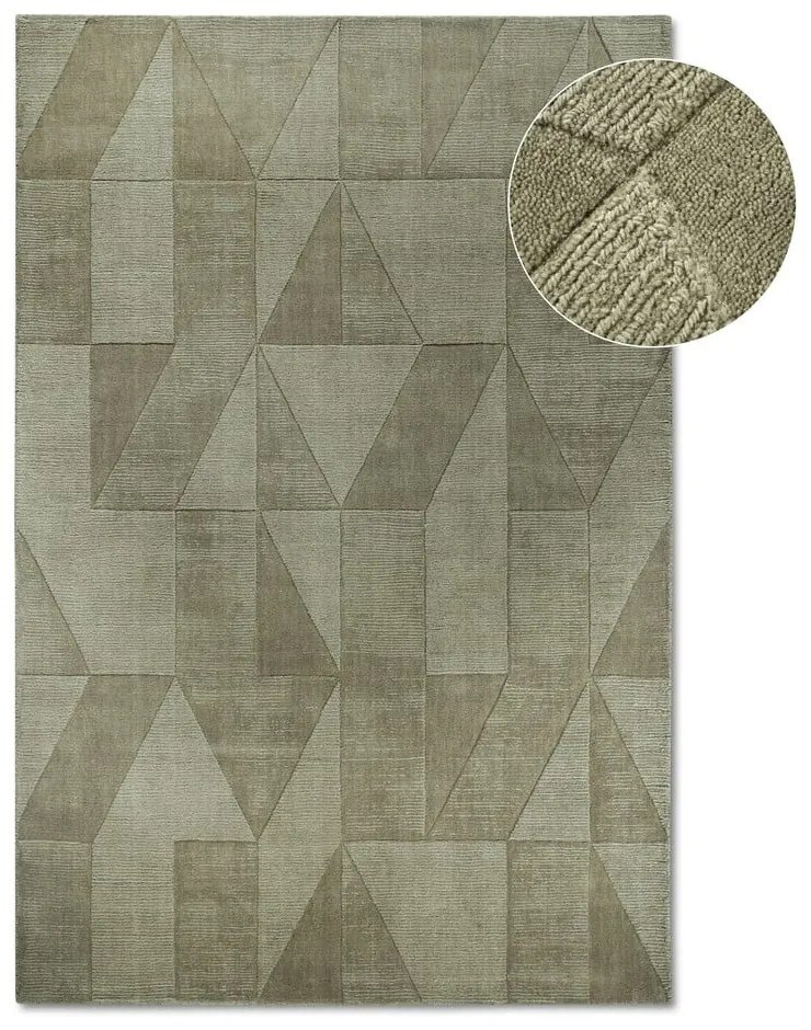 Covor verde țesut manual din lână 190x280 cm Ursule – Villeroy&amp;Boch