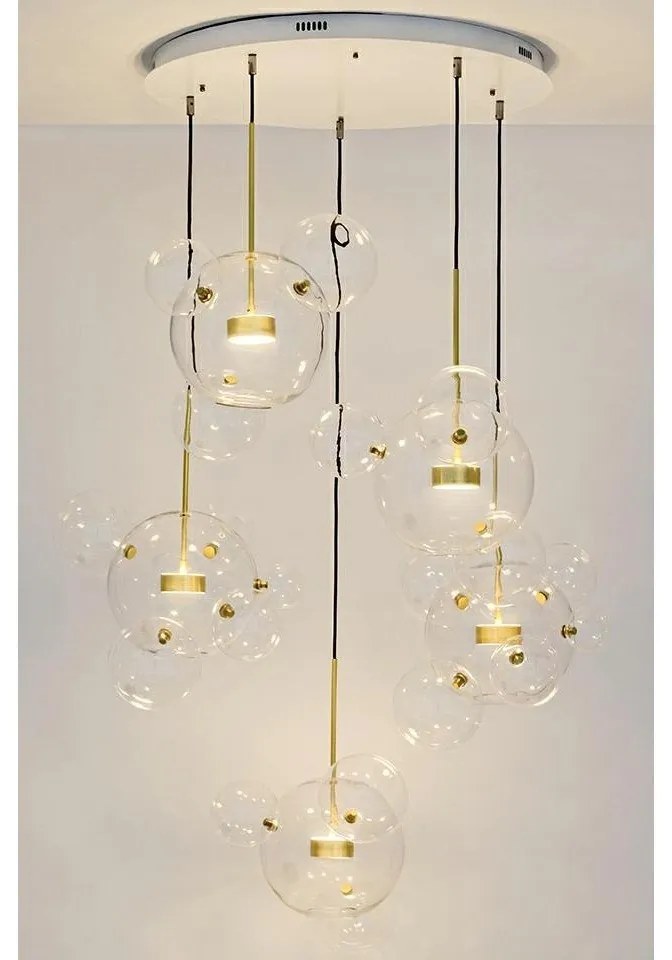 Lustra cu 5 pendule LED design modern Boliccine
