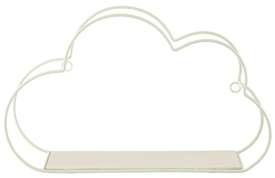 Raft de perete Sass & Belle Cloud, lățime 35 cm, alb
