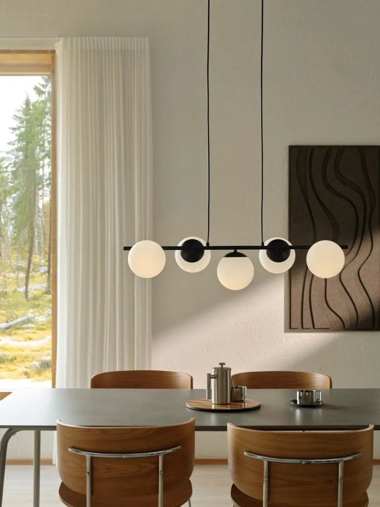 Lustra suspendata design modern Lilly negru5L