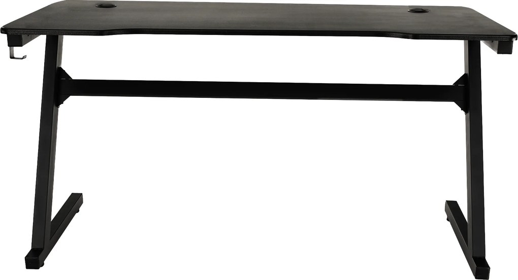 Masa birou MACKENZIE, negru/rosu, 140x60x75 cm