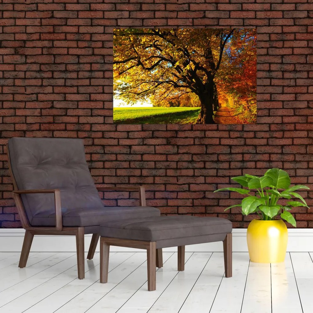 Tablou cu copac toamna (90x60 cm)