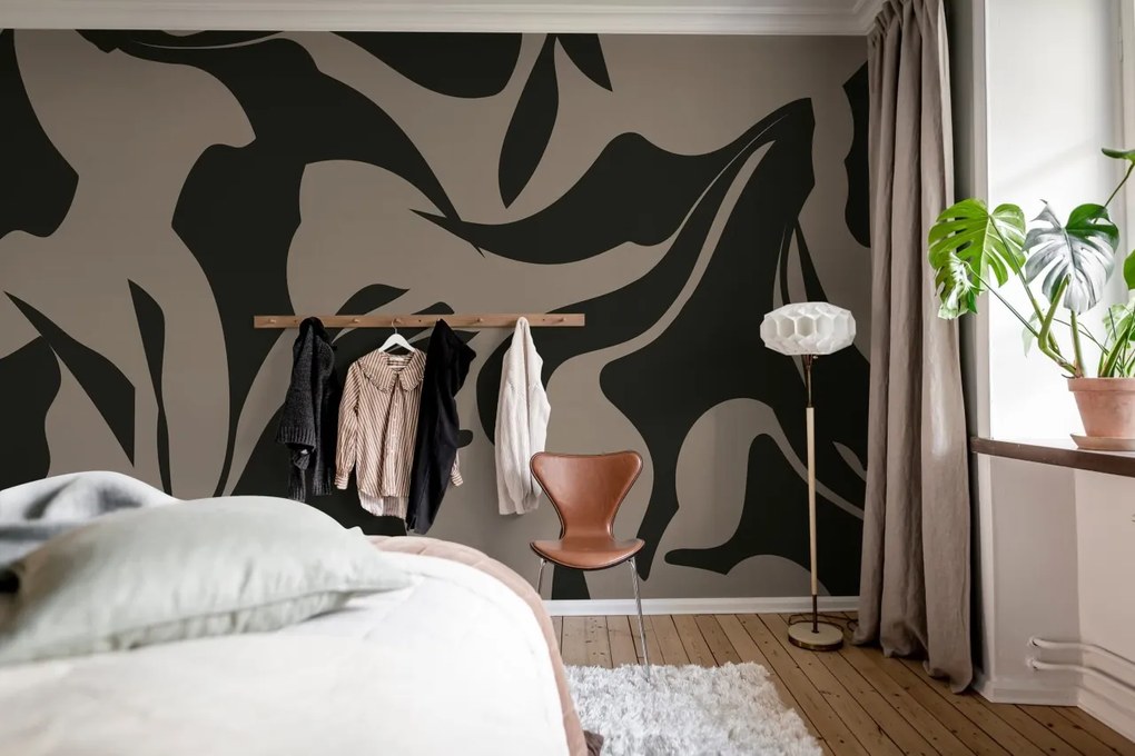 Tapet Contrast Art, Brown, Rebel Walls