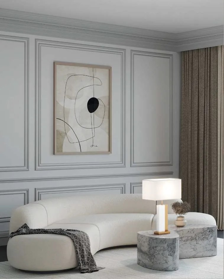 Veioza, lampa de masa design modern Bianco alama, alb