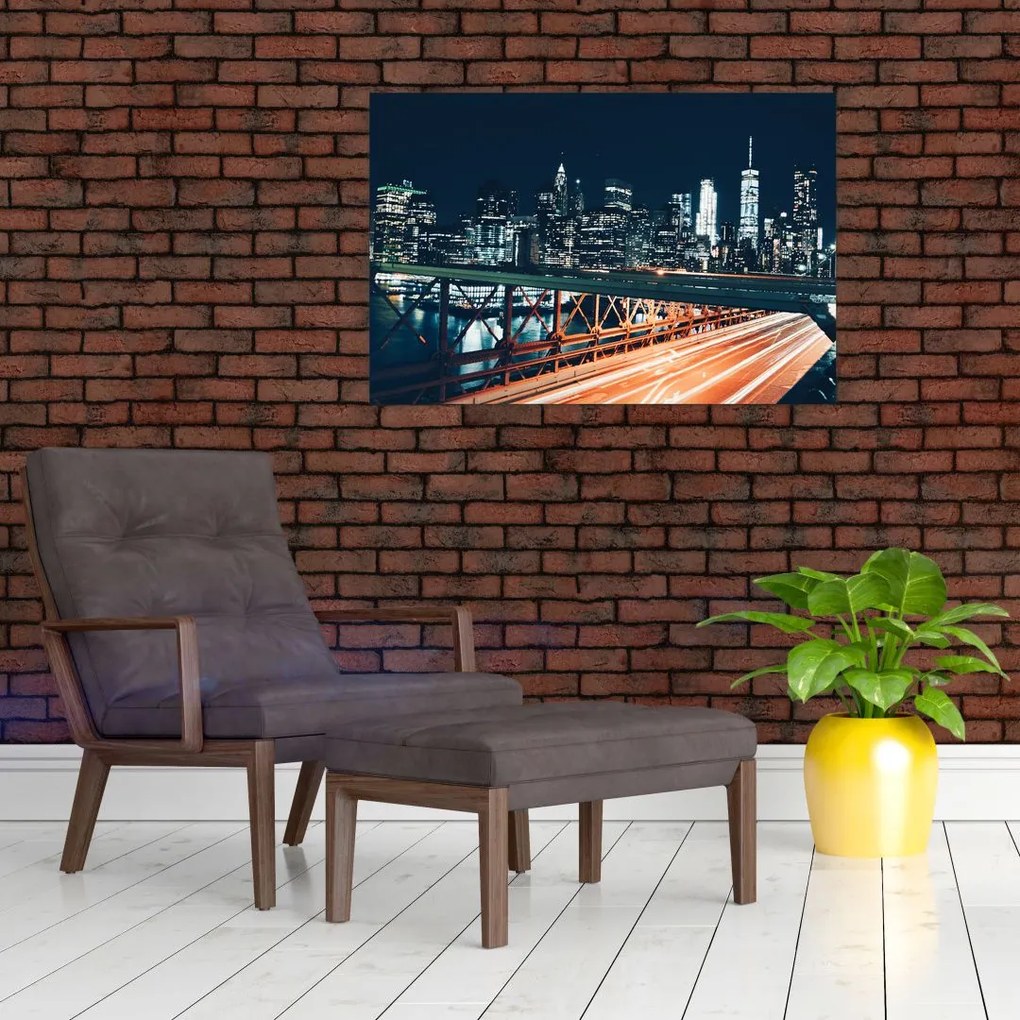 Tablou - Oraș de noapte (90x60 cm)