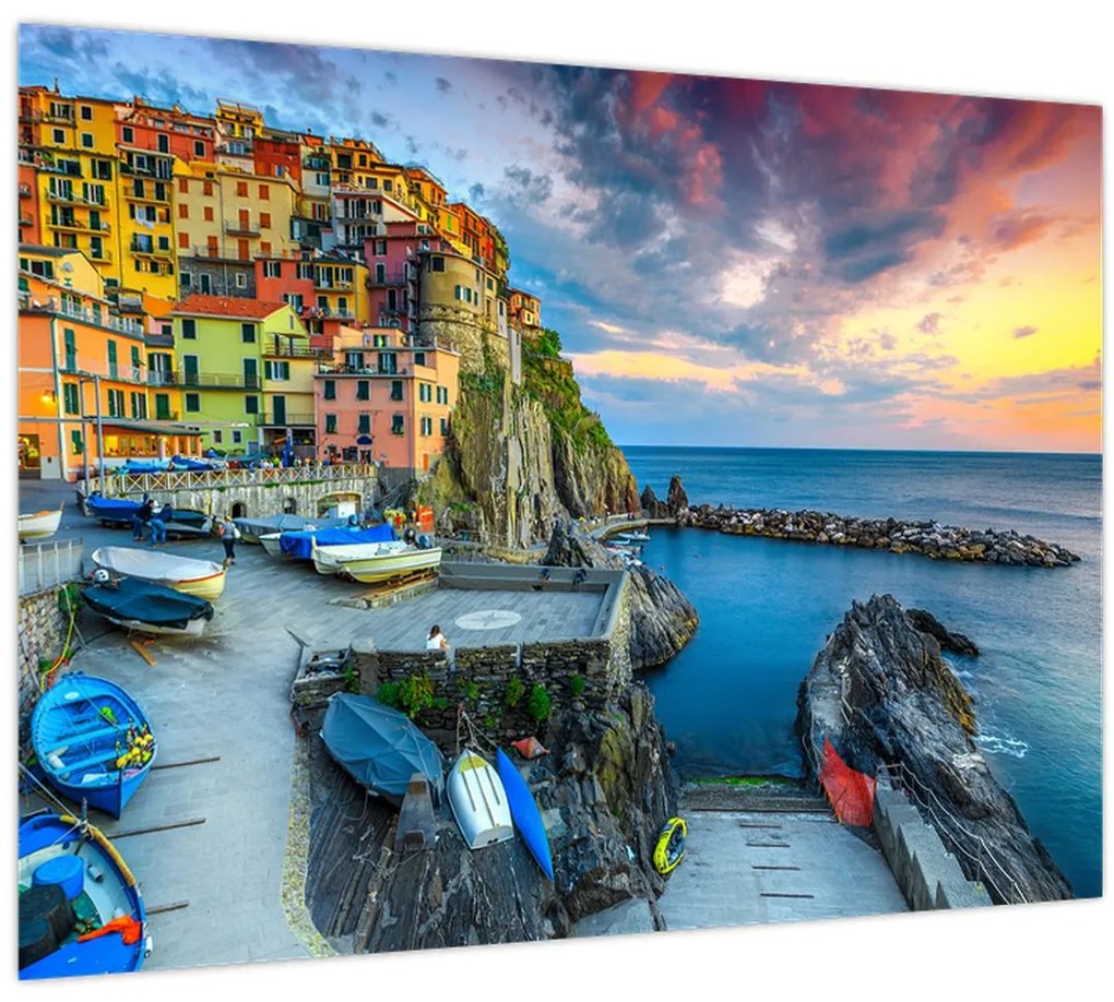 Tablou - Satul mediteranean (70x50 cm)