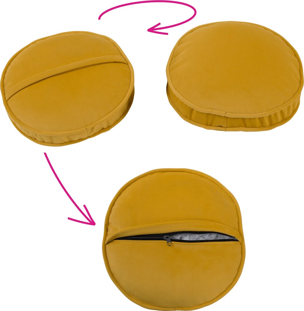 Canapea cu 2 locuri de design, ţesătură Velvet galbenă/gold crom auriu, EZIO TYP 2