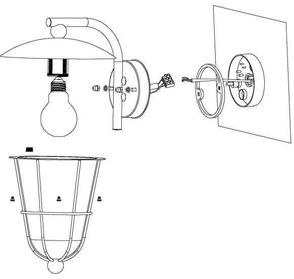 Eglo 94841 - LED Lampă exterior PULFERO 1xE27/8,5W/230V