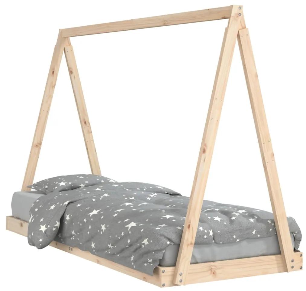 834534 vidaXL Cadru de pat pentru copii, 80x200 cm, lemn masiv de pin
