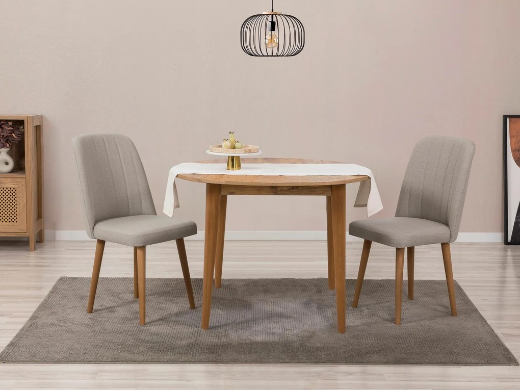 Set mobilier sufragerie Vlasta 3 (pin atlantic + crem) (pentru 2 persoane). 1093763