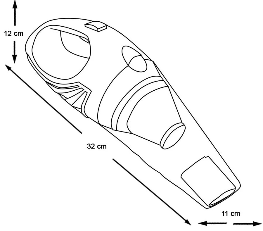Aspirator de mana umed/uscat cu incarcator USB, 55W