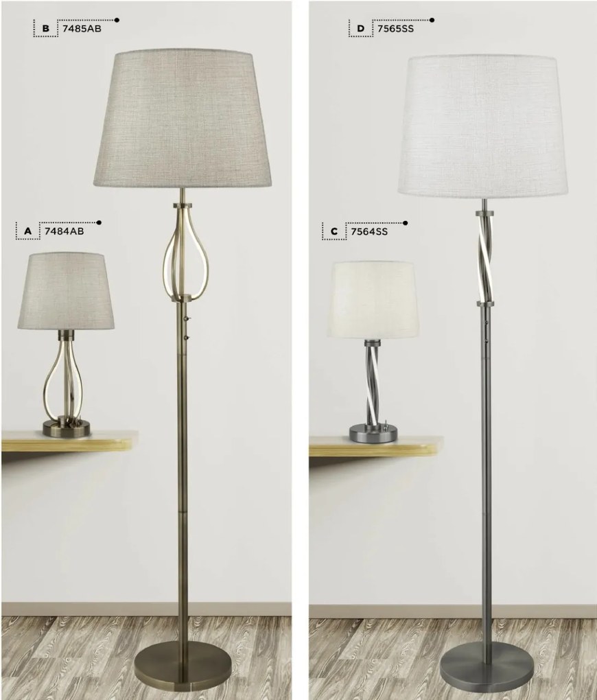 Veioza / Lampa de masa clasica design elegant Vegas EU7564SS SRT