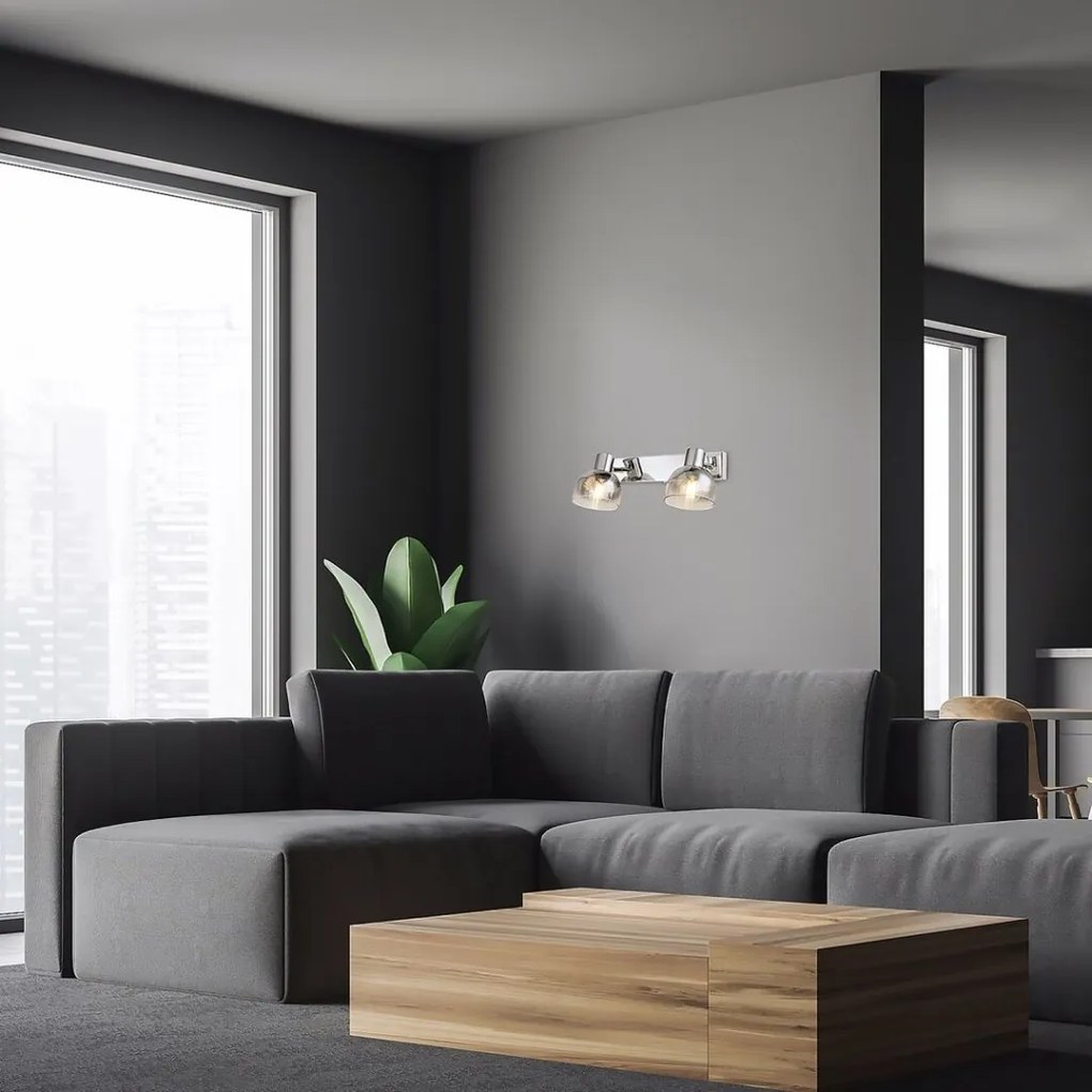 Aplica perete sau tavan cu 2 spoturi design modern Tarien