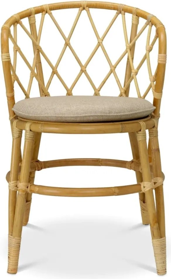 Scaun din ratan natural design LUX Alvaro