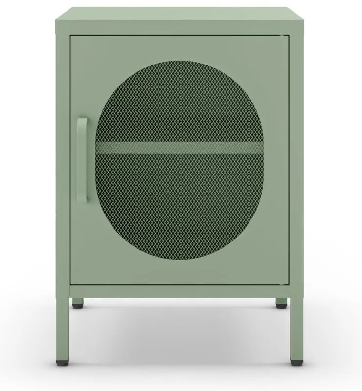 Noptieră verde-mentă din metal Diora – Marckeric