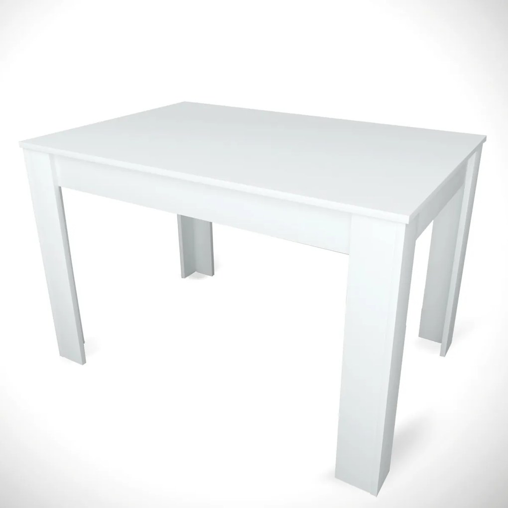 Masă de sufragerie Single Shiny White