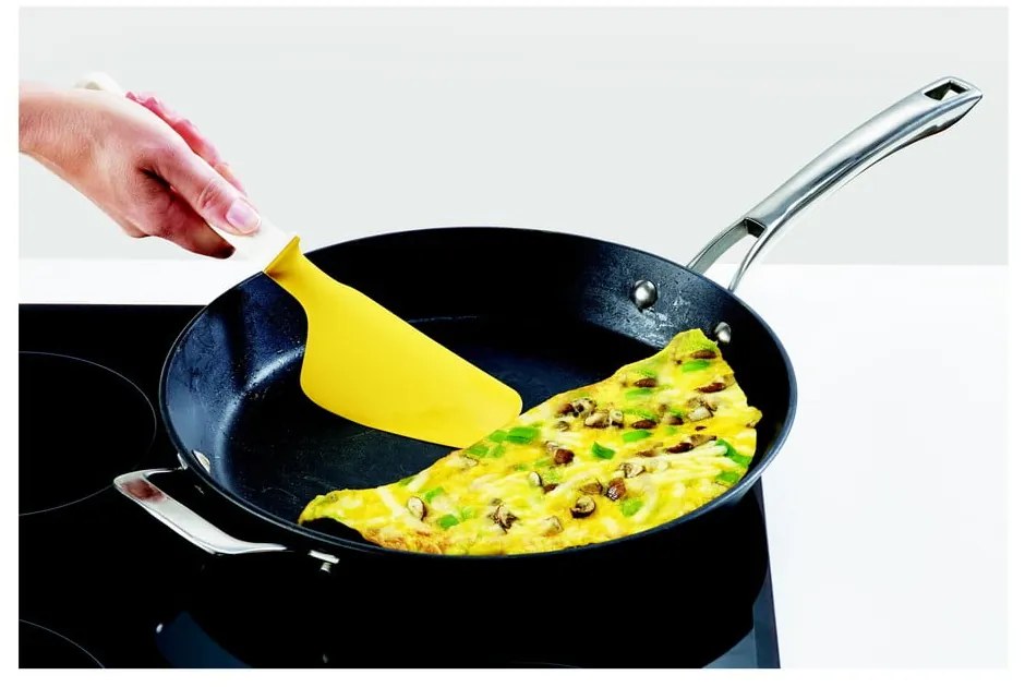 Spatulă din silicon Joseph Joseph Elevate, galben - alb