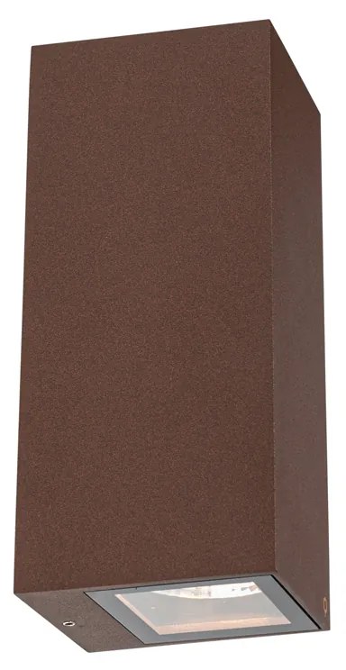 Aplică industrială maro ruginiu cu 2 lumini AR70 IP54 - Baleno