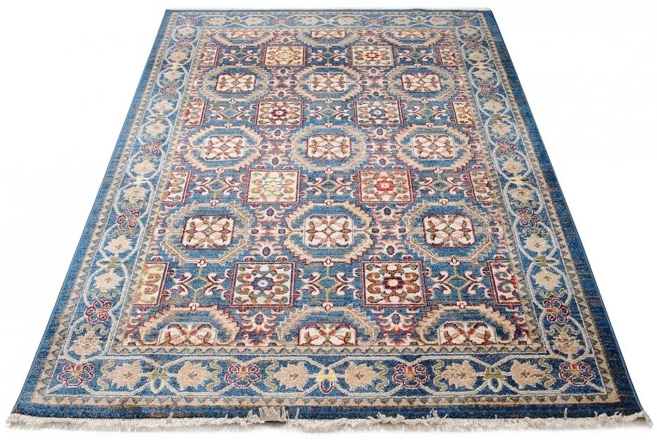 Covor oriental albastru în stil marocan Lăţime: 120 cm | Lungime: 170 cm