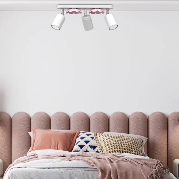 Spot FLOWER 3xGU10/8W/230V alb