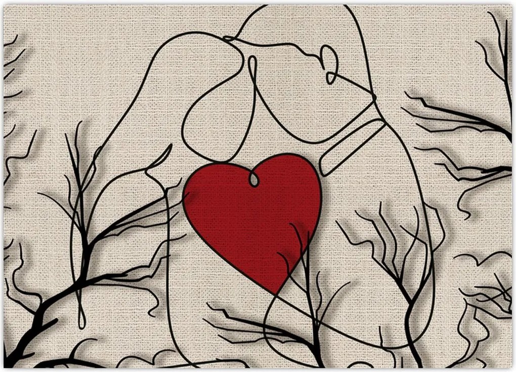 Tablou - Pereche îndrăgostită (70x50 cm)