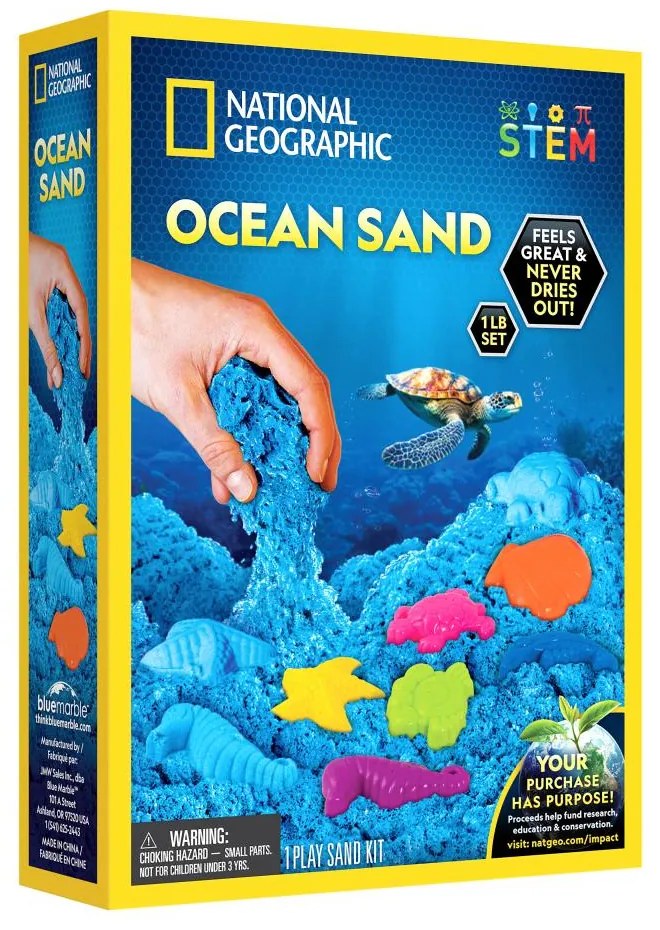 SET EDUCATIV NISIP KINETIC CE AJUTA LA DEZVOLTAREA ABILITATILOR MOTORII FINE - NATIONAL GEOGRAPHIC (NG23678)