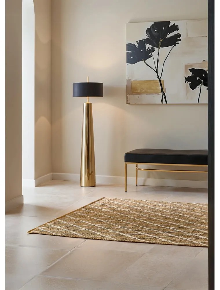 Covor în culoare naturală țesut manual din iută 80x150 cm Kunu – Hanse Home