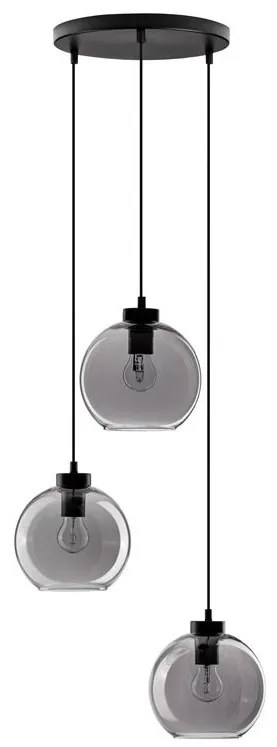 Lustra cu 3 pendule modern PALMER fumuriu