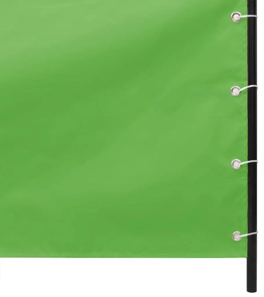 Paravan de balcon, verde deschis, 100x240 cm, tesatura oxford Lysegronn, 100 x 240 cm