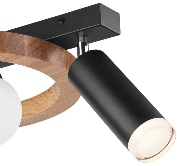 Spot OTIS 2xG9/5W/230V + 1xE27/15W/230V stejar