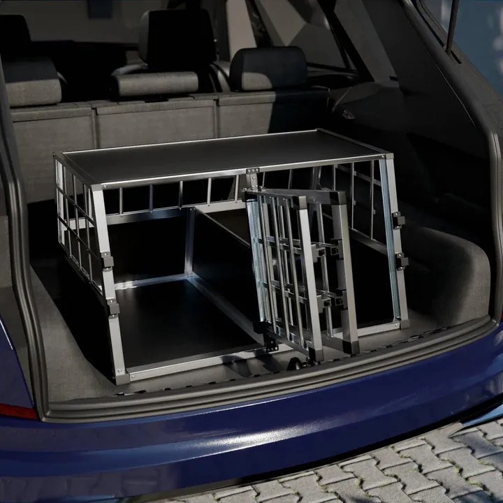 Juskys Lada din aluminiu pentru caini LX