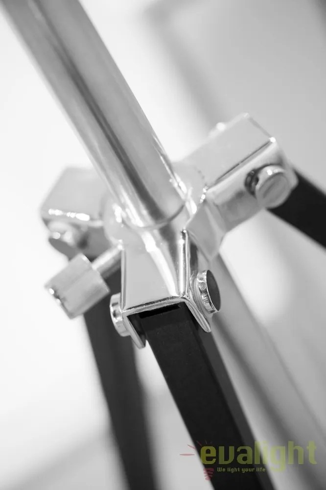 Lampadar cu trepied design industrial HOLLYWOOD negru HOLLYWOOD/B