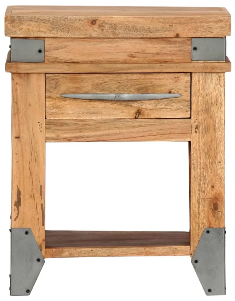 282749 vidaXL Noptieră, 40 x 30 x 51 cm, lemn masiv de acacia