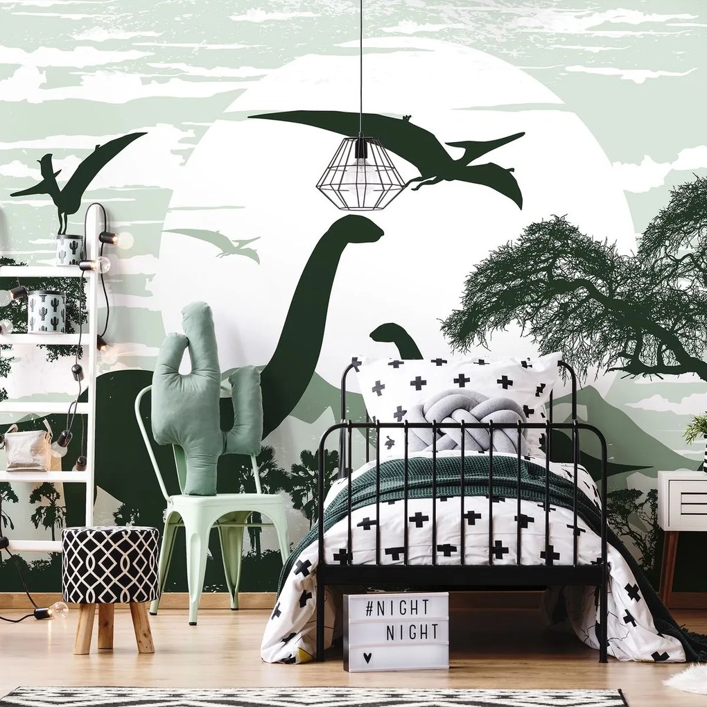Fototapet - Dinozauri verzi 2 (152,5x104 cm)