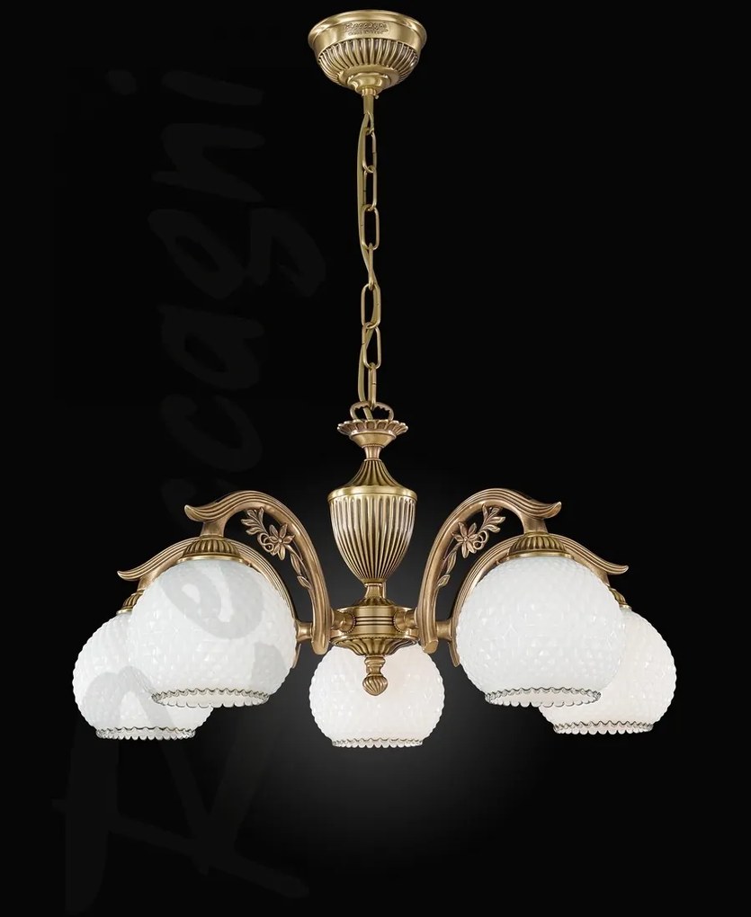 Candelabru din alama cu 5 brate design italian 8600