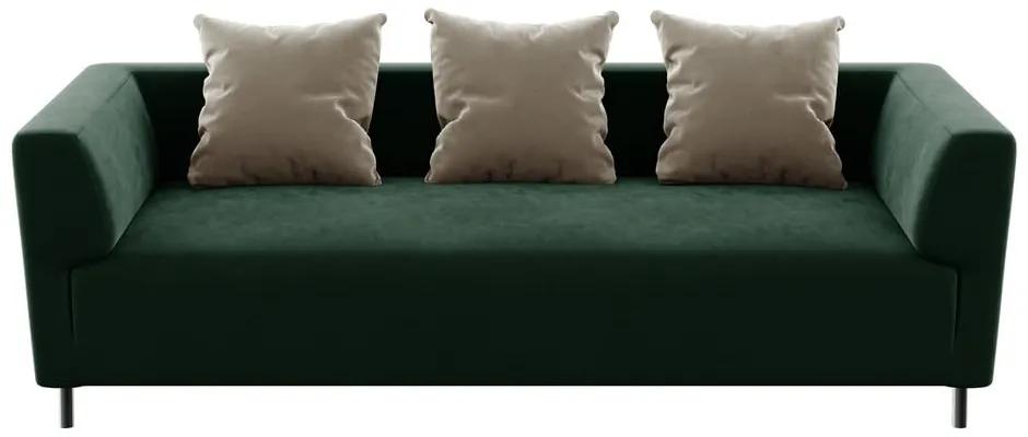 Canapea din catifea Ghado Nosto, verde