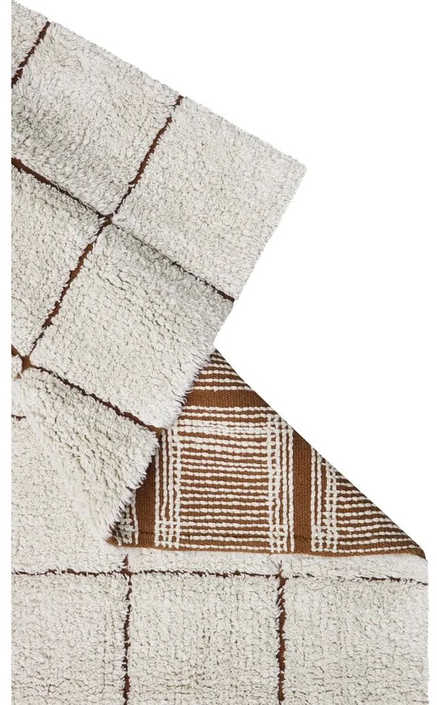 Covor crem lavabil/țesut manual din bumbac 170x240 cm Mosaic – Lorena Canals