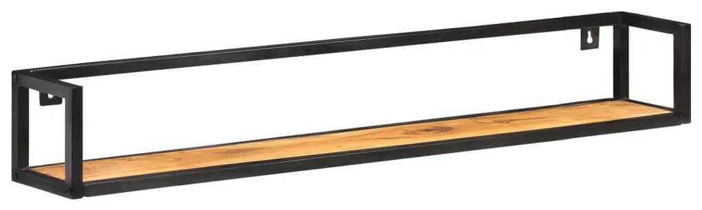 320675 vidaXL Rafturi de perete, 2 buc., 120 cm, lemn masiv de acacia