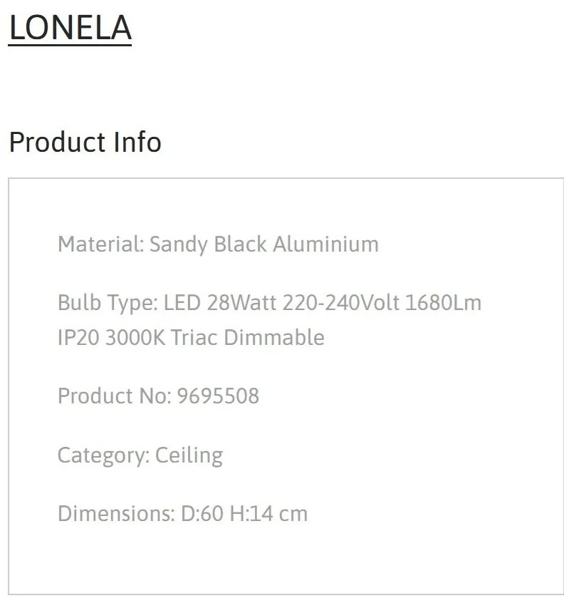 Plafoniera LED design modern LONELA, NVL-9695508