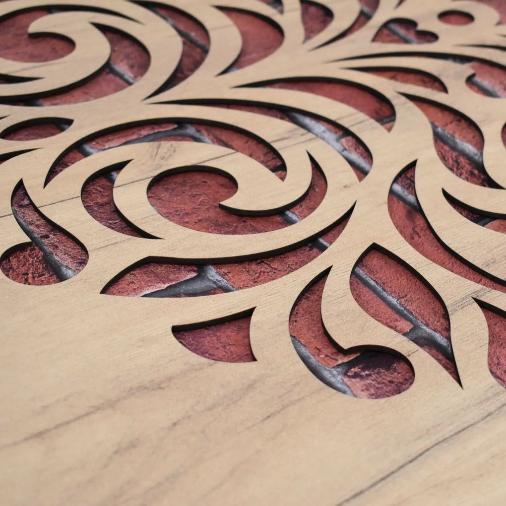 DUBLEZ | Mandala tablou din lemn - Pace
