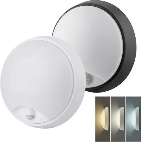 Solight WO780-2 - Lampă LED de exterior cu senzor, 20W/230V, IP65, Ø 22 cm