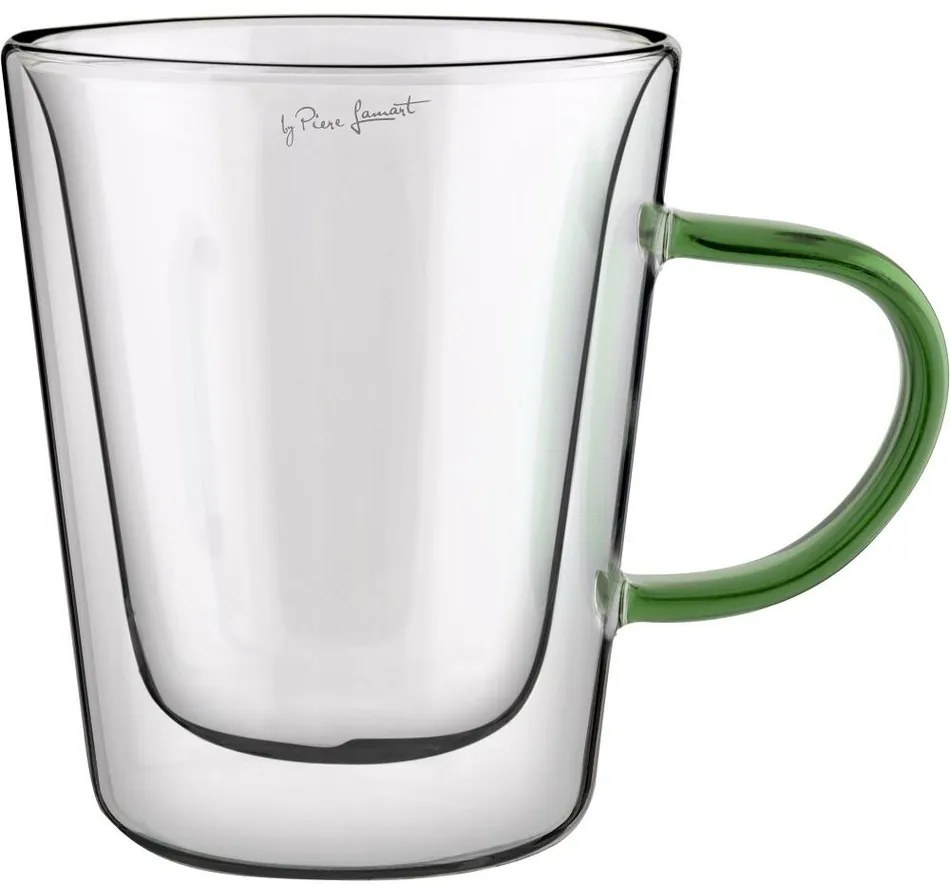 Lamart LT9118 Set de 2 pahare Tea Vaso, 300 ml,verde