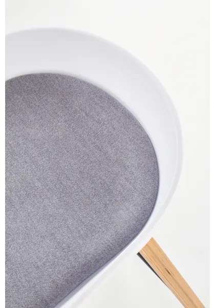 Scaun de bar 81x51 cm bej/alb